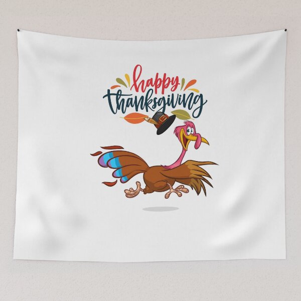 Item preview, Happy thanksgiving, funny turkey, colorful turkey designed and sold by JoyVero.