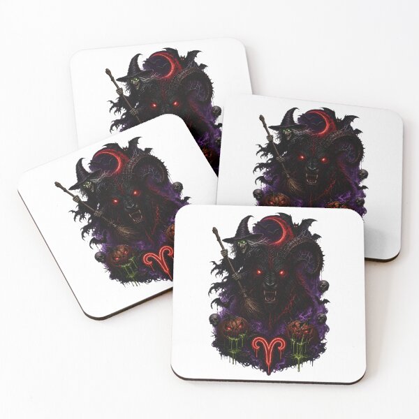 Item preview, Dark Gothic Aries Zodiac designed and sold by Zodiac Celestial Art.