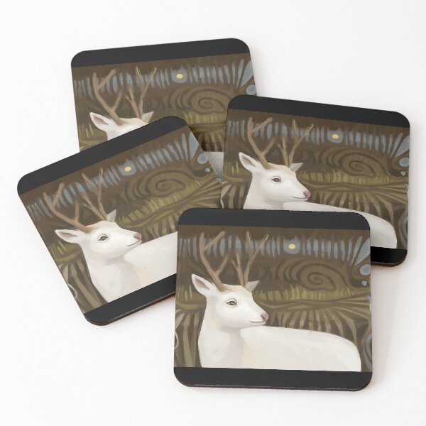 Item preview, Artistic White Deer in a Forest designed and sold by elijbclaude.