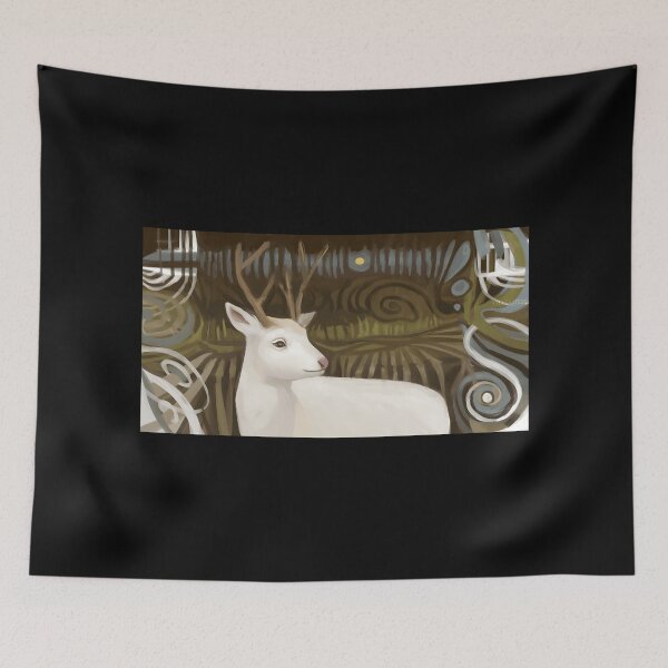 Item preview, Artistic White Deer in a Forest designed and sold by elijbclaude.