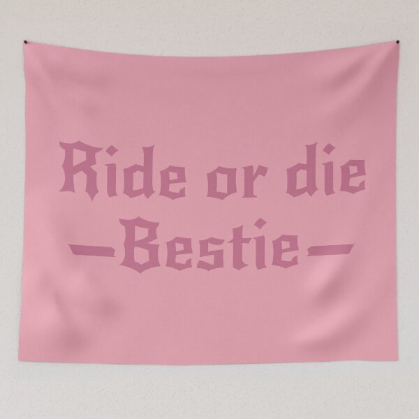Item preview, Plain Pink Ride or Die Bestie  designed and sold by JaygiesDesign.