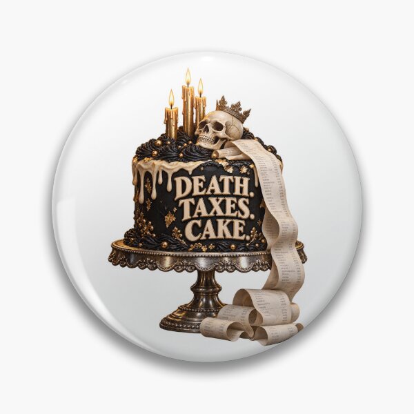 Item preview, Death Taxes Birthday Cake Receipt designed and sold by TrendTribeTP.