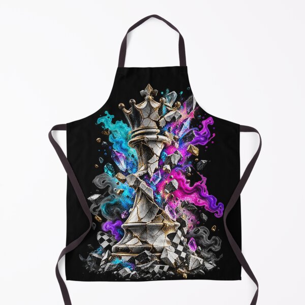 Item preview, Shattered King - Neon Chess Explosion designed and sold by Personiq Kaleido.