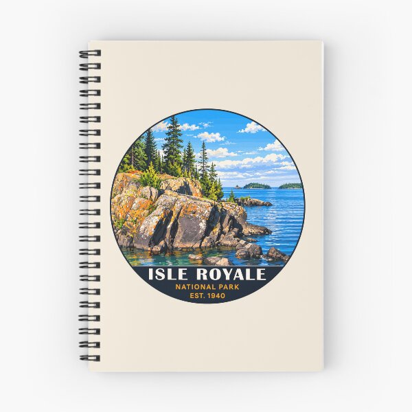 Item preview, Isle Royale National Park Retro Wilderness designed and sold by Gideon Emmerich.