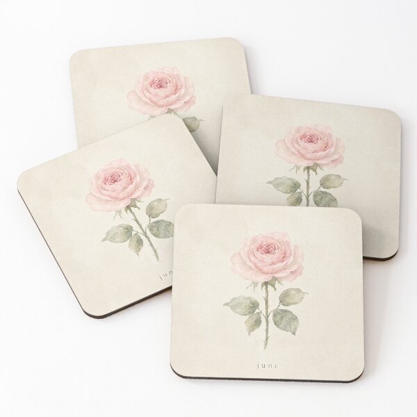 Item preview, June Birth Flower Rose Watercolor | Botanical Wall Art designed and sold by FixationStudio.