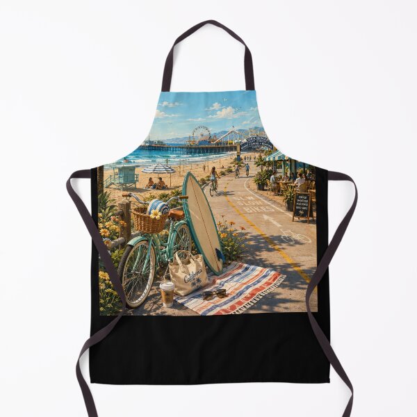 Item preview, Santa Monica California Travel Poster –Pacific Coast designed and sold by Dikshant Goyal.