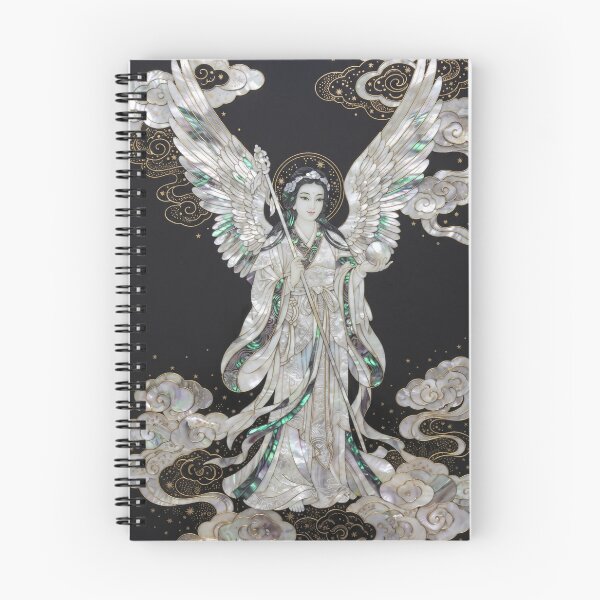 Item preview, Iridescent Pearl Inlay Angel - Eastern Aesthetic Spiritual designed and sold by Emily Waters.