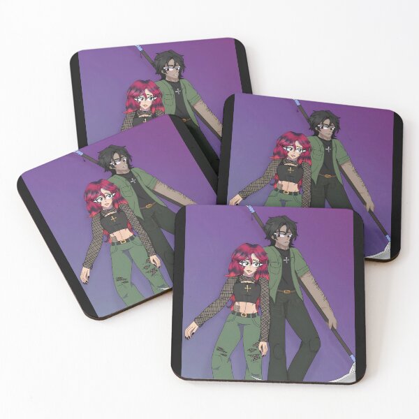 Item preview, Gothic Couple with Scythe and Purple Background designed and sold by elijbclaude.