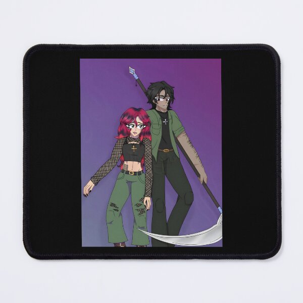 Item preview, Gothic Couple with Scythe and Purple Background designed and sold by elijbclaude.