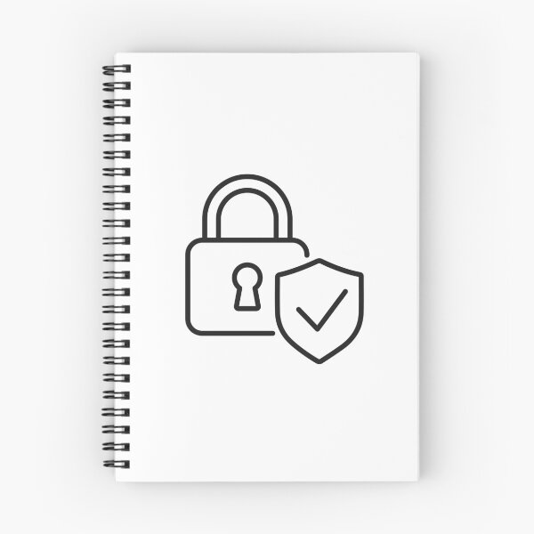 Item preview, Secure Padlock Shield Line Icon designed and sold by VectorForge Studio.