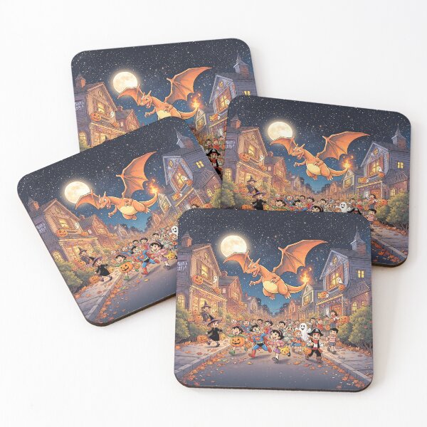 Item preview, Dragon Flying With Halloween Children designed and sold by Home Decor Art.