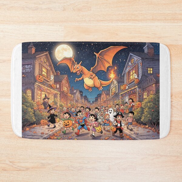 Item preview, Dragon Flying With Halloween Children designed and sold by Home Decor Art.