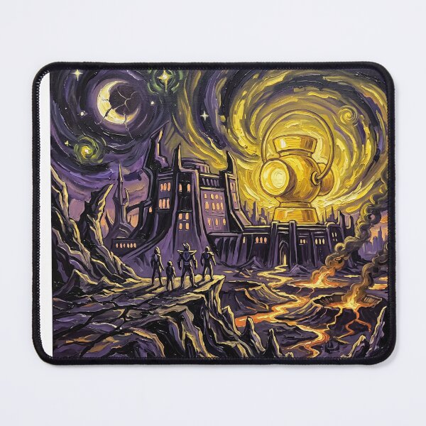 Item preview, The Planet Qward Starry Night Landscape designed and sold by Bad-Decisions-Designs.