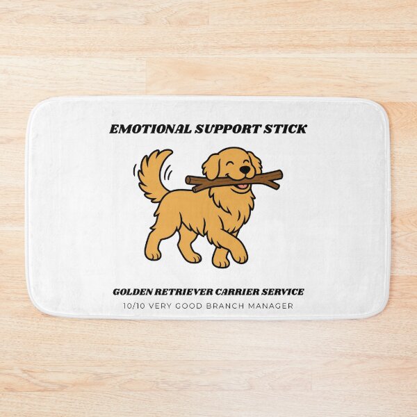Item preview, Emotional Support Stick Funny Golden Retriever Dog Lover Art designed and sold by wildsilencee.
