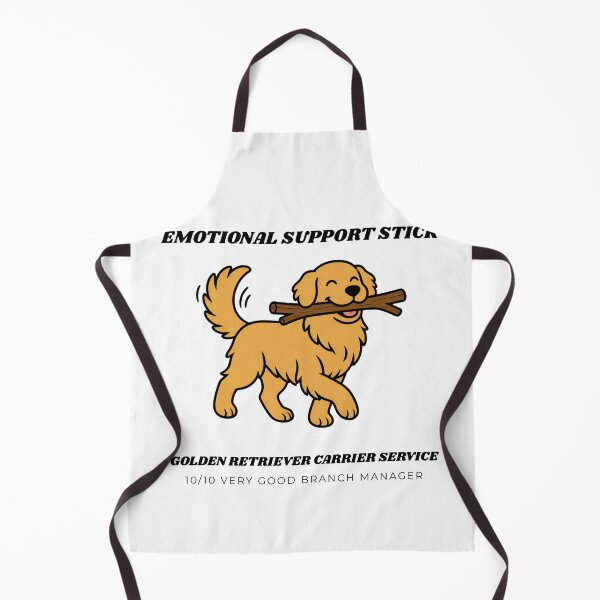 Item preview, Emotional Support Stick Funny Golden Retriever Dog Lover Art designed and sold by wildsilencee.