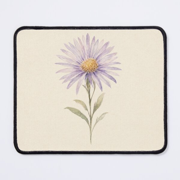 Item preview, September Birth Flower Aster Watercolor | Botanical Wall Art designed and sold by FixationStudio.