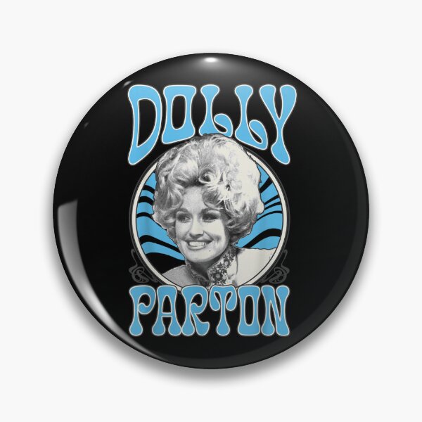 Item preview, Dolly Parton Blue Groovy Title Circle Portrait Smiling Big Hair designed and sold by choudane.