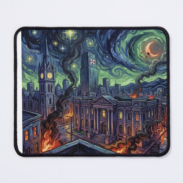 Item preview, Raccoon City Starry Night Landscape designed and sold by Bad-Decisions-Designs.