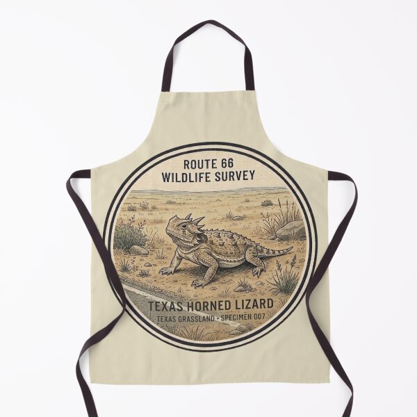 Item preview, Texas Horned Lizard Route 66 Wildlife Badge Texas Art designed and sold by CalmCapy Co.