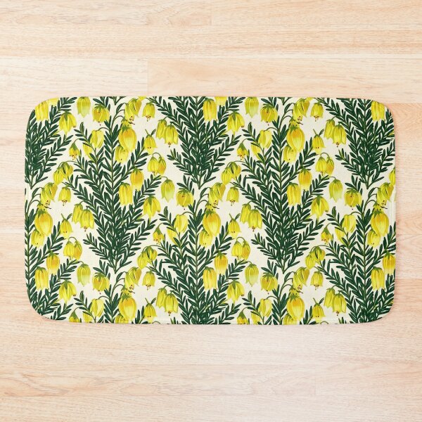 Item preview, Australian Wattle Blossom Dark Blue Floral Pattern designed and sold by Studio BC.