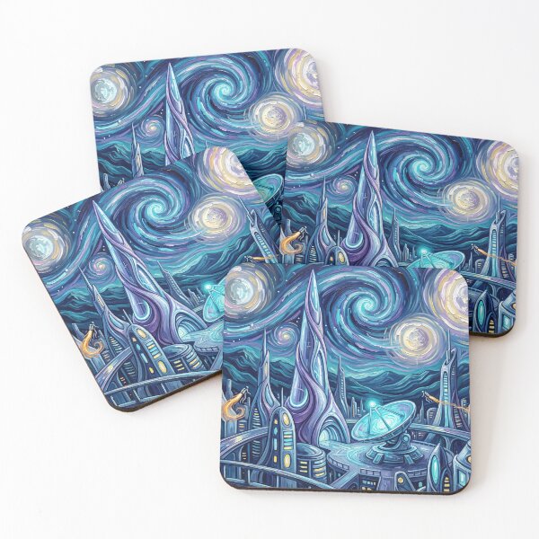 Item preview, The Planet Rann Starry Night Landscape designed and sold by Bad-Decisions-Designs.