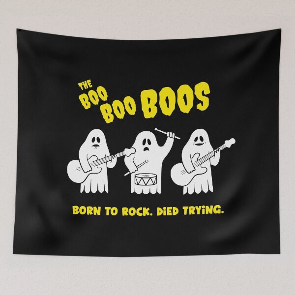 Item preview, The Boo Boo Boos Halloween Ghosts Rock Band designed and sold by PILANTROP.