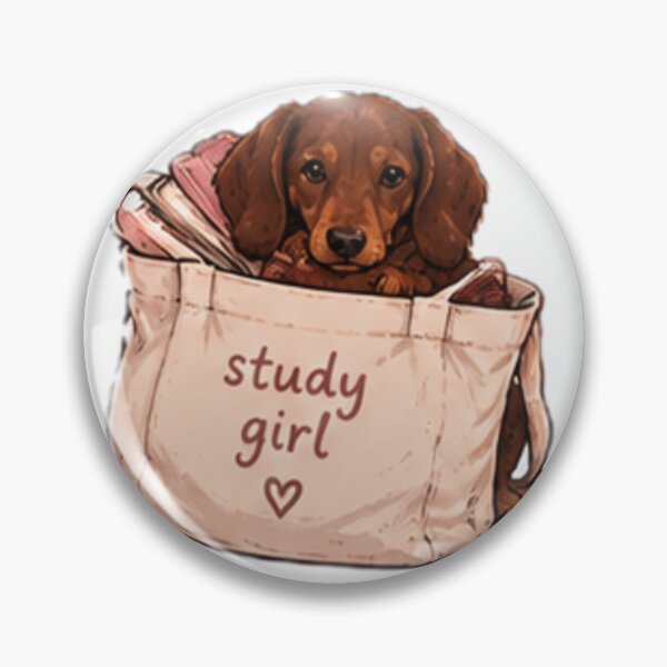 Item preview, Dachshund tote study girl designed and sold by anacdg.