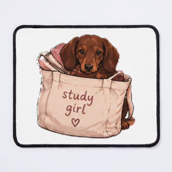 Item preview, Dachshund tote study girl designed and sold by anacdg.