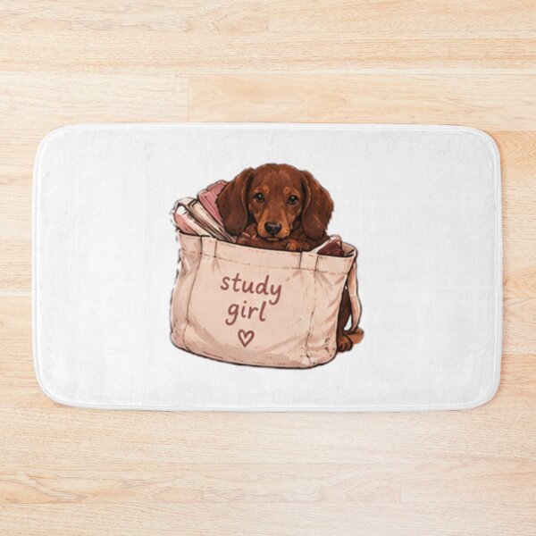 Item preview, Dachshund tote study girl designed and sold by anacdg.