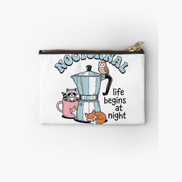 Item preview, Nocturnal Life Begins At Night Coffee Lover Night Owl designed and sold by ZAbiriarto.