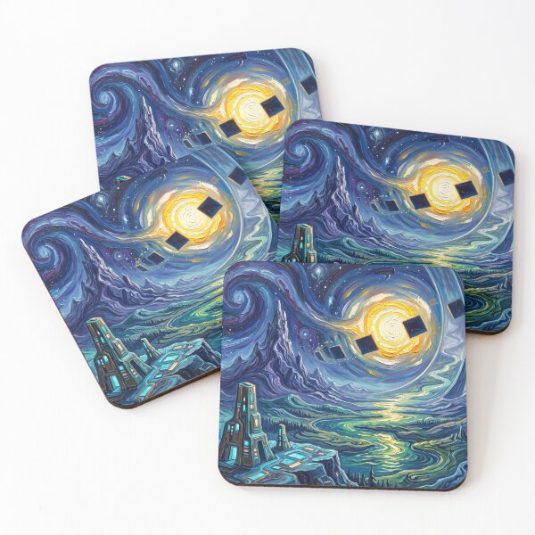 Item preview, Ringworld Starry Night Landscape designed and sold by Bad-Decisions-Designs.