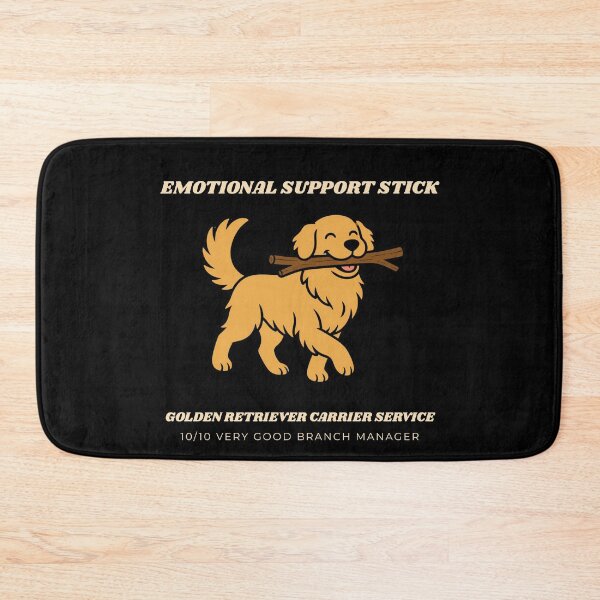 Item preview, Emotional Support Stick Funny Golden Retriever Dog Lover Art designed and sold by wildsilencee.