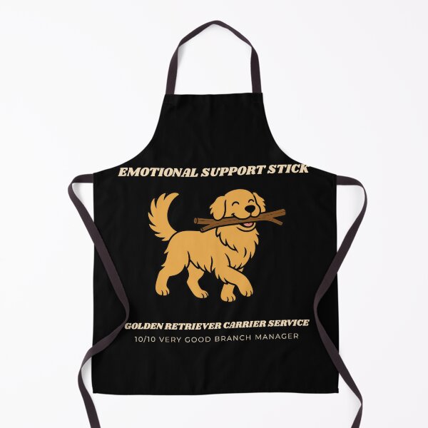 Item preview, Emotional Support Stick Funny Golden Retriever Dog Lover Art designed and sold by wildsilencee.
