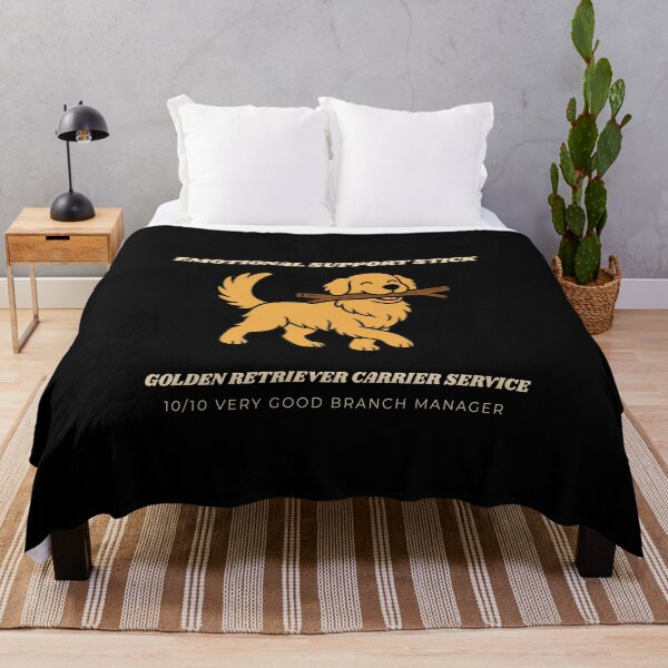 Item preview, Emotional Support Stick Funny Golden Retriever Dog Lover Art designed and sold by wildsilencee.