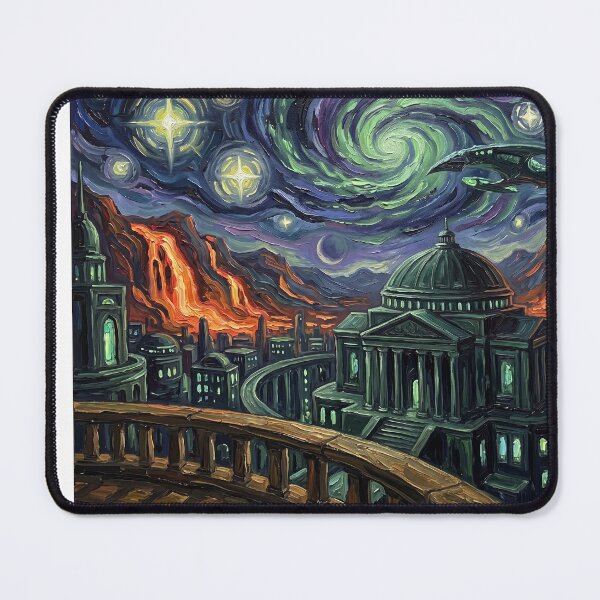 Item preview, Romulus Starry Night Landscape designed and sold by Bad-Decisions-Designs.
