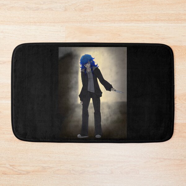 Item preview, Blue-Haired Character with Knife designed and sold by elijbclaude.