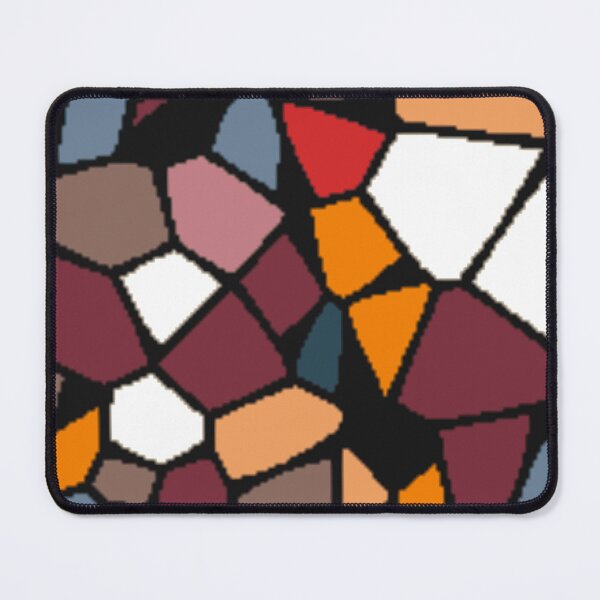 Item preview, Organic Voronoi Pebble Mosaic Stained Glass Pattern designed and sold by KungPowUnicorn.
