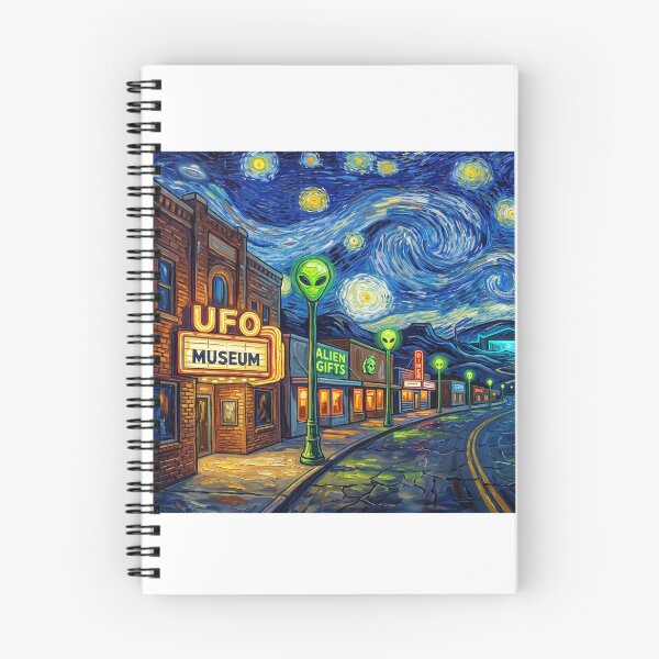 Item preview, Roswell New Mexico Starry Night Landscape designed and sold by Bad-Decisions-Designs.