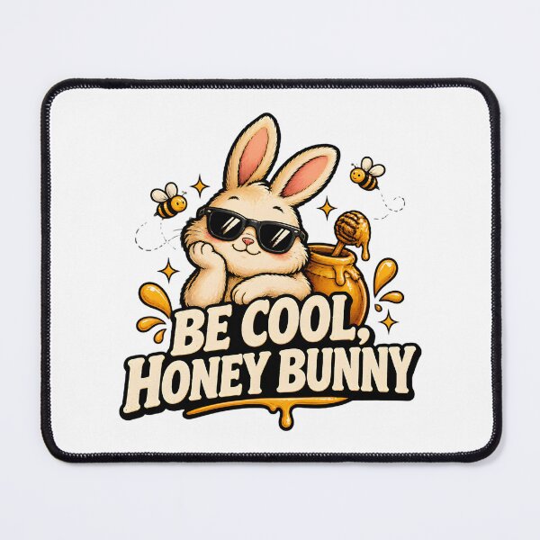 Item preview, Be Cool Honey Bunny Cute Retro Style Design designed and sold by yellingberry.