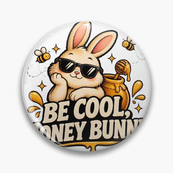 Item preview, Be Cool Honey Bunny Cute Retro Style Design designed and sold by yellingberry.