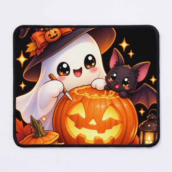 Item preview, Halloween Pumpkin Carver Ghost – Cute Jack O Lantern Art designed and sold by aliyehc.
