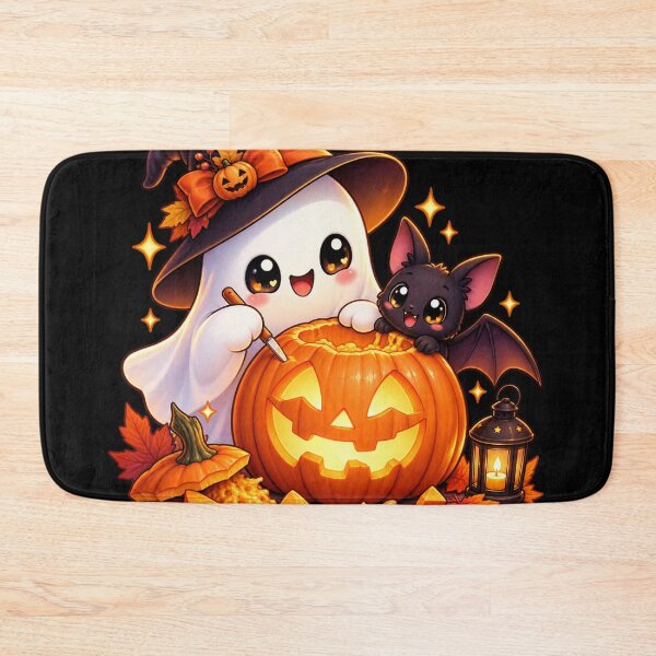 Item preview, Halloween Pumpkin Carver Ghost – Cute Jack O Lantern Art designed and sold by aliyehc.