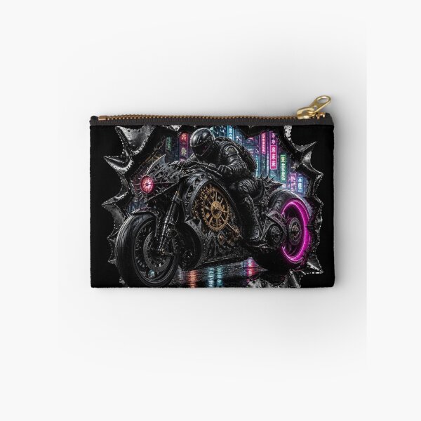 Item preview, Cyberpunk Steampunk Motorcycle Torn Metal Graphic designed and sold by LazyDayzCo.