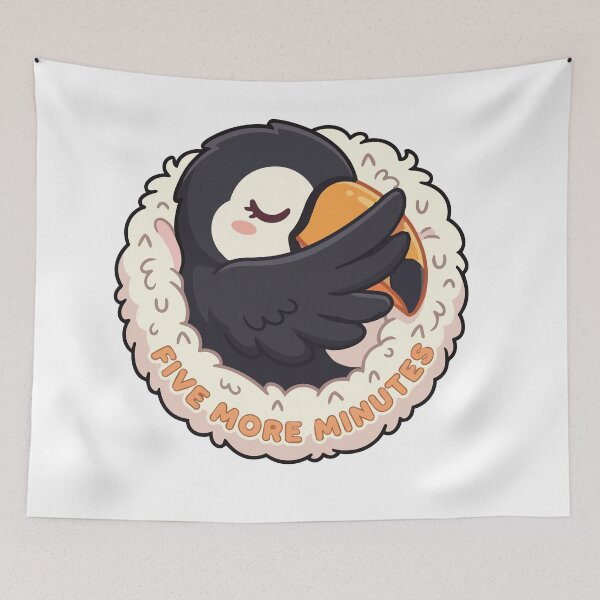 Item preview, Five More Minutes Kawaii Toco Toucan Sleepy designed and sold by Arc2020.
