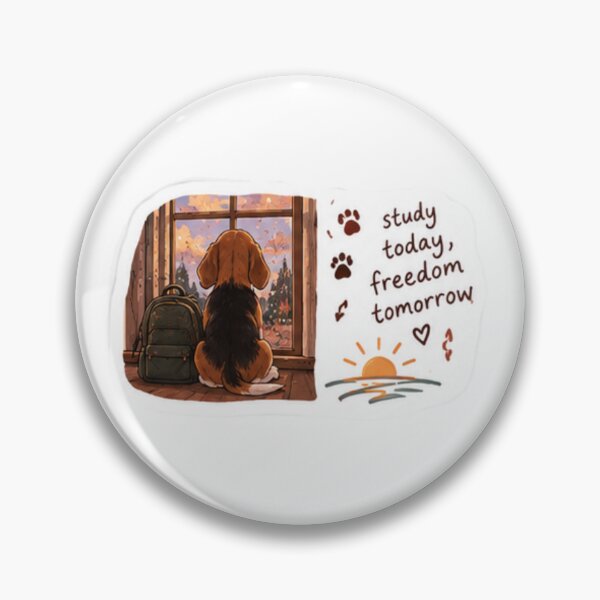 Item preview, Study today freedom tomorrow beagle  designed and sold by anacdg.