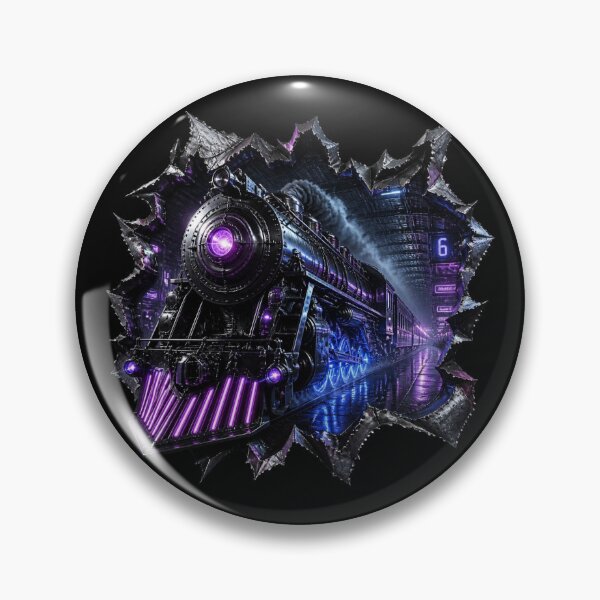 Item preview, Cybersynth Goth Train Platform 6 Torn Metal Graphic designed and sold by LazyDayzCo.
