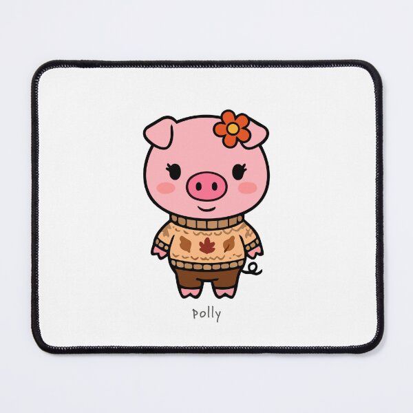Item preview, Polly the piggy dressed for Fall / Autumn - Char Char Bear and Friends designed and sold by Asterisk-a.