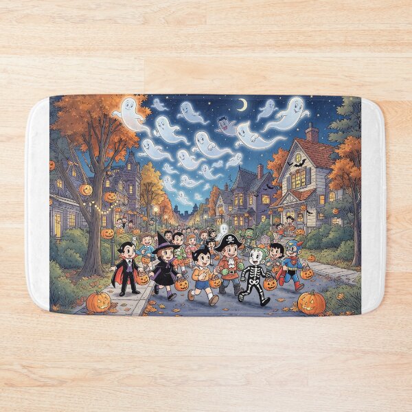 Item preview, Halloween Ghosts Trick And Treating With Children designed and sold by Home Decor Art.