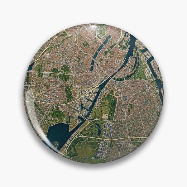 Item preview, Copenhagen Minimalist City Map designed and sold by Furflix.