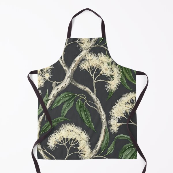 Item preview, White Flowering Gum Dark Botanical Pattern designed and sold by Studio BC.